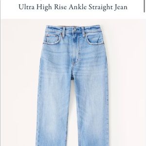 Ultra High Rise Ankle Straight Jean